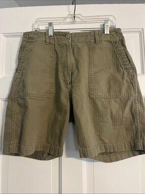 Olive Green Utility Shorts